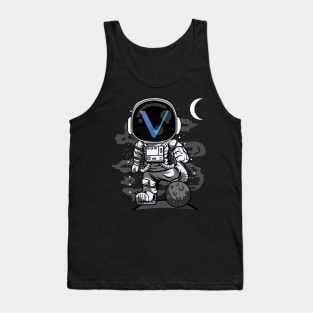 Astronaut Vechain VET Coin To The Moon Crypto Token Cryptocurrency Wallet Birthday Gift For Men Women Kids Tank Top